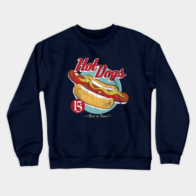 Hot Dogs Crewneck Sweatshirt by portraiteam